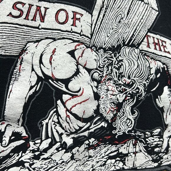 ✝️ LORD’S GYM Bench Press This! Jesus Tee Men Sz Medium - Not Vintage - PERFECT - Picture 4 of 8